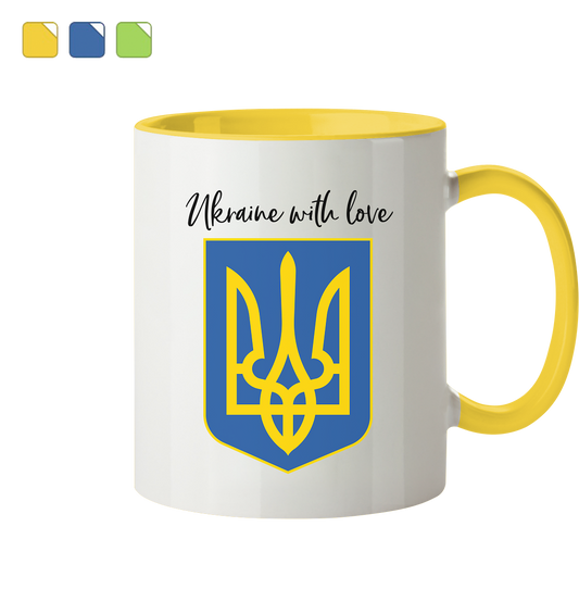 UKRAINE Panorama Tasse zweifarbig 2