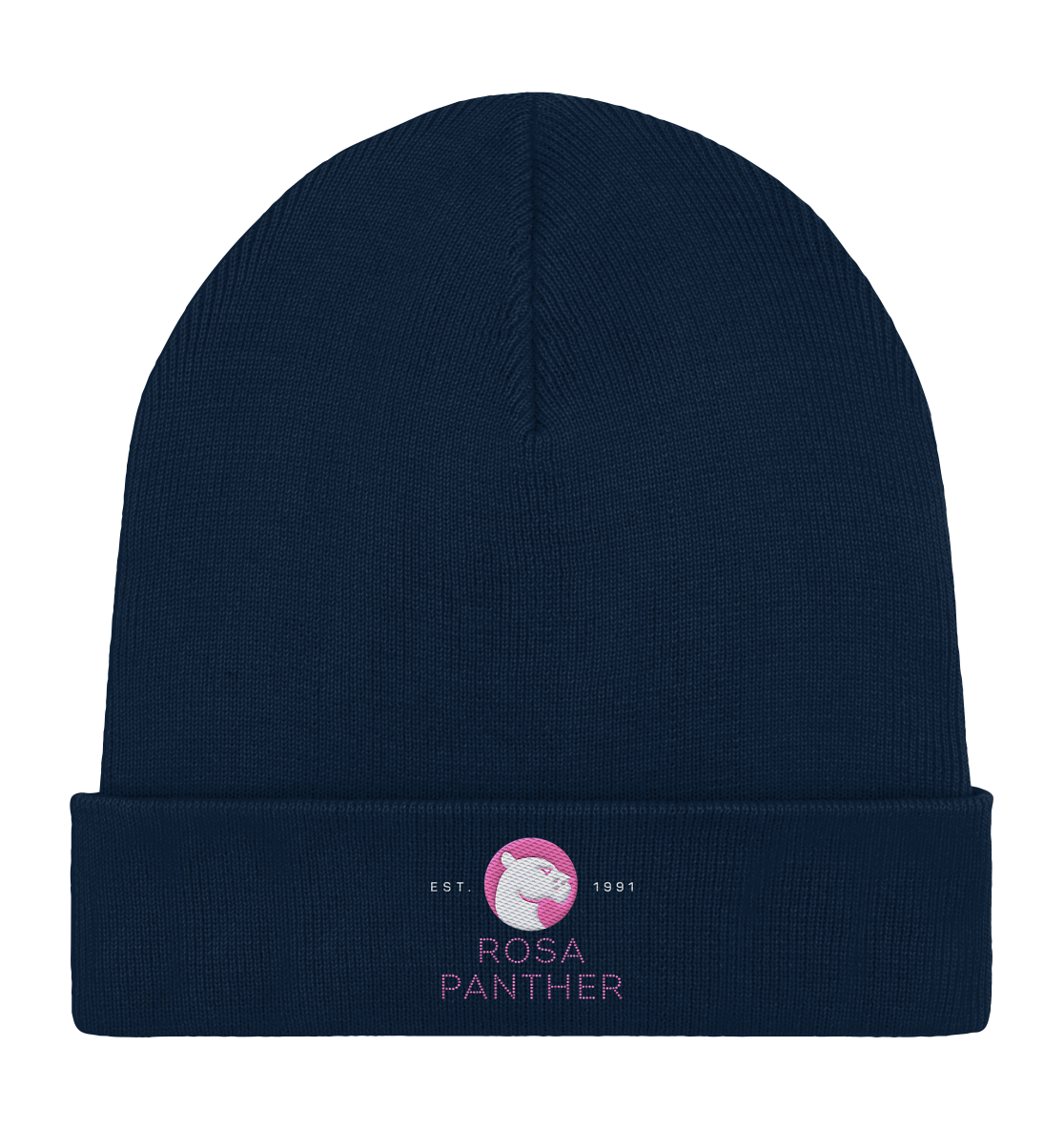 ROSA PANTHER branding - Organic Rib Beanie (sticked)