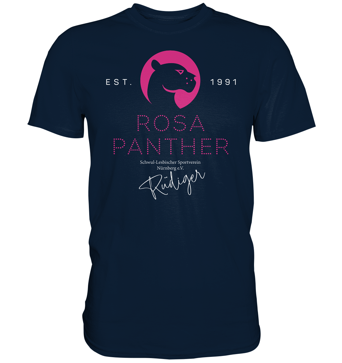 ROSA PANTHER t-shirt (mit individuellem Namen) - bitte anfragen! mobil: 01772726677 Lieferzeit + 1 Tag!