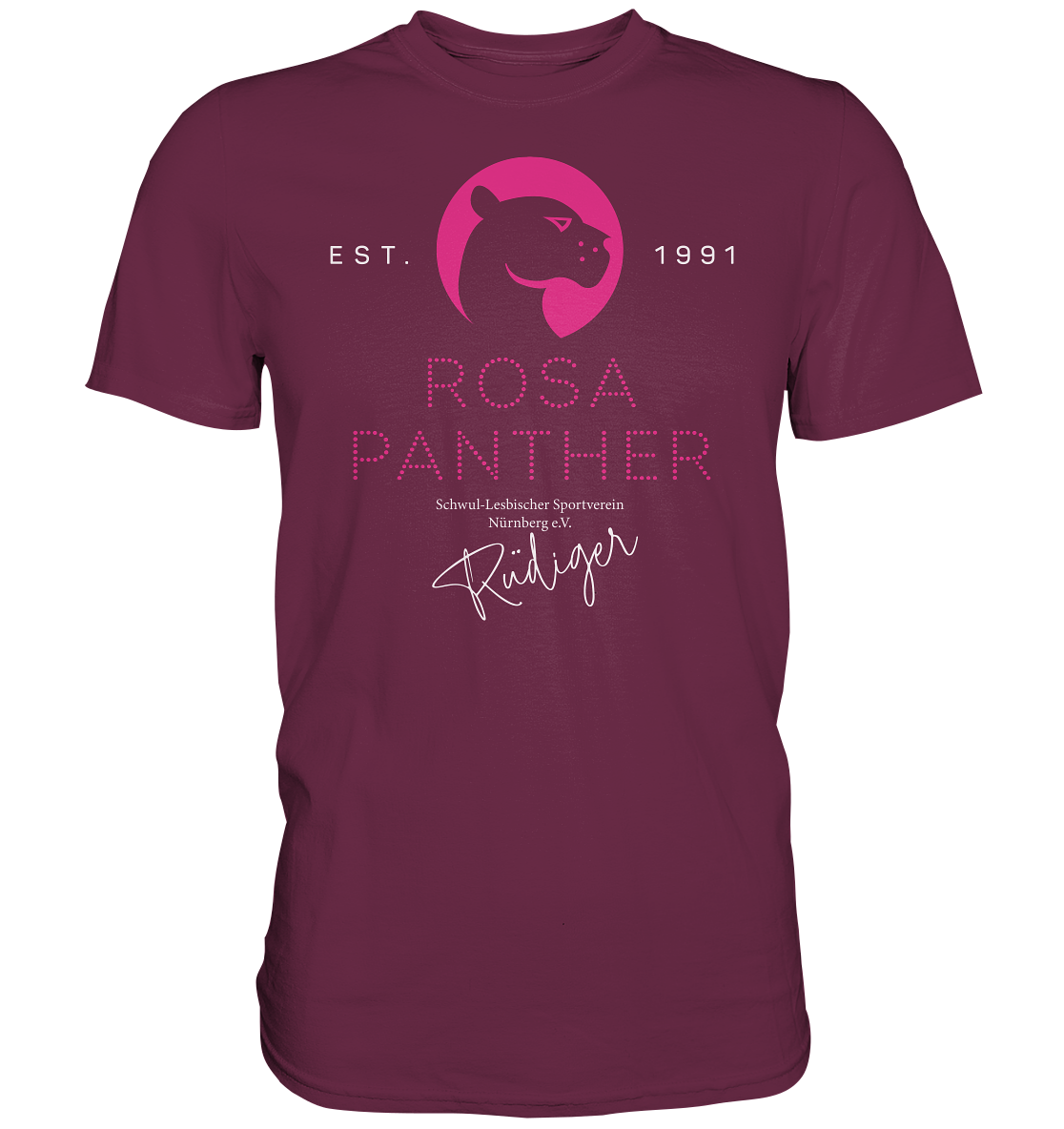 ROSA PANTHER t-shirt (mit individuellem Namen) - bitte anfragen! mobil: 01772726677 Lieferzeit + 1 Tag!