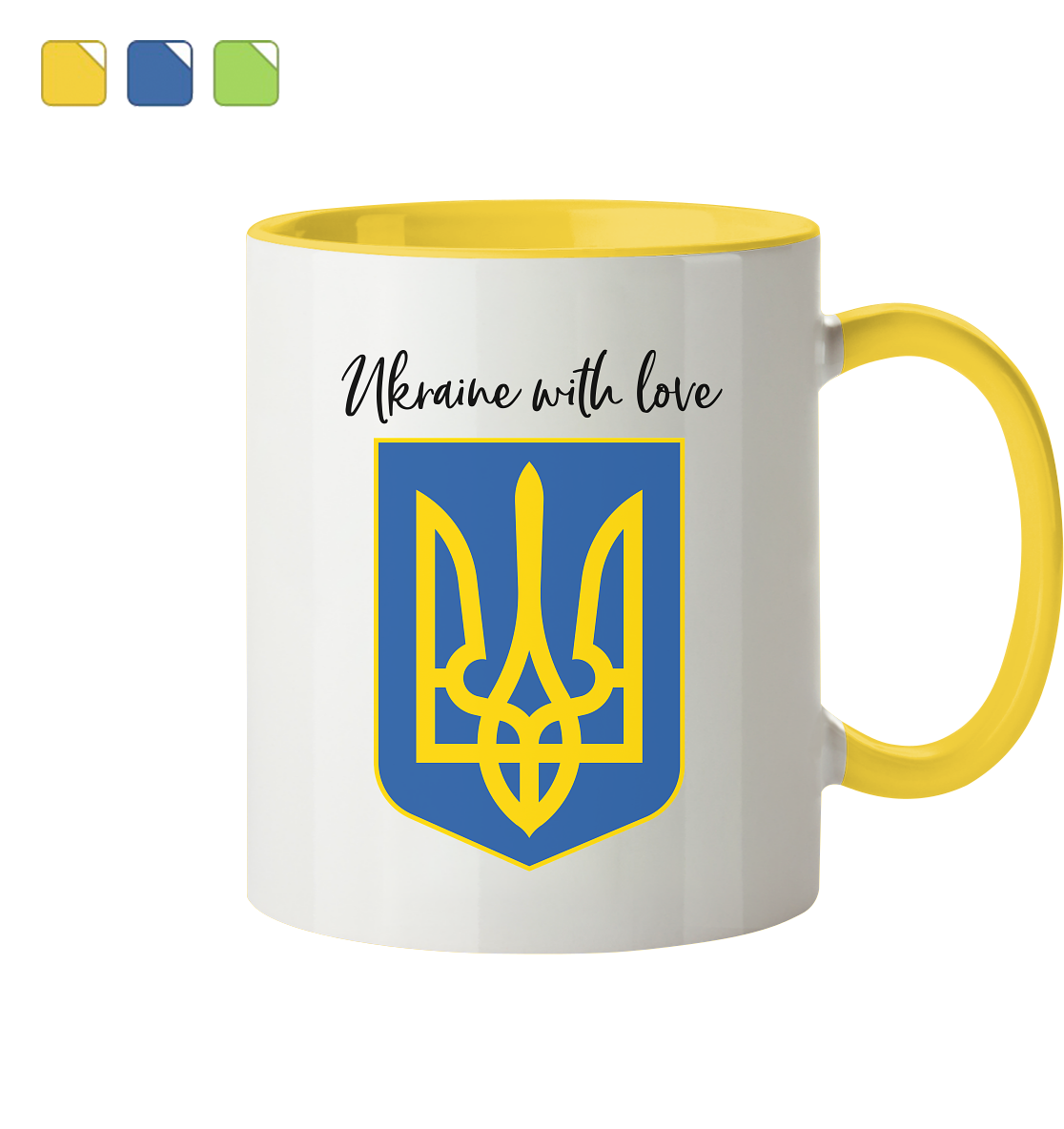 UKRAINE Panorama Tasse zweifarbig 2
