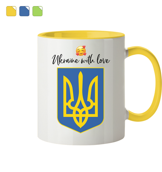 UKRAINE Panorama Tasse zweifarbig
