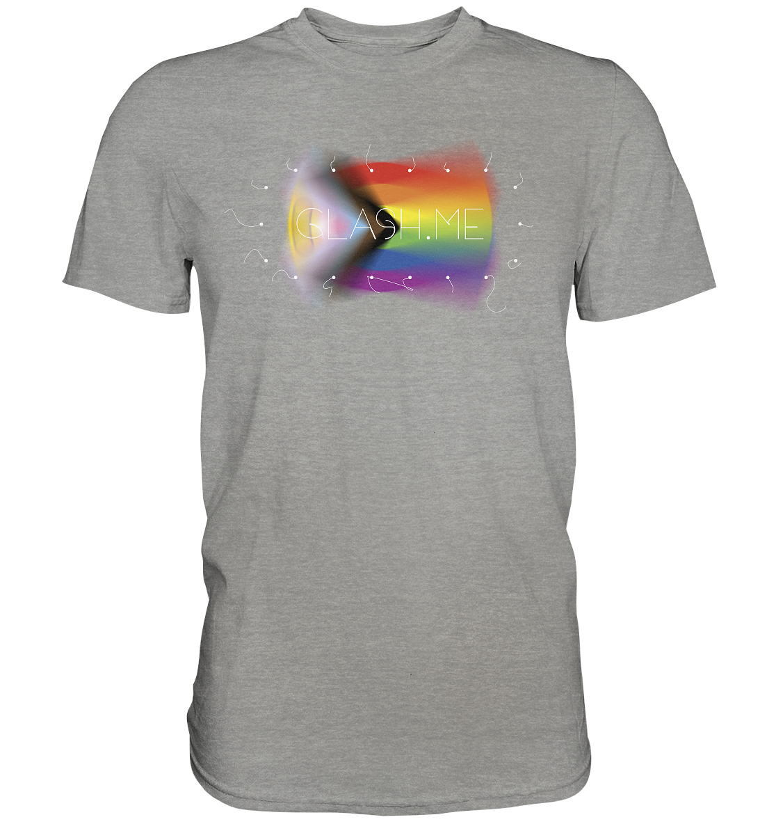 PRIDE freedom me SPORTS GREY - Premium Shirt